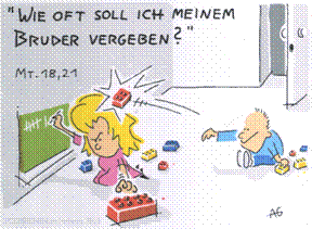 Karikatur zu Buße und Umkehr 2